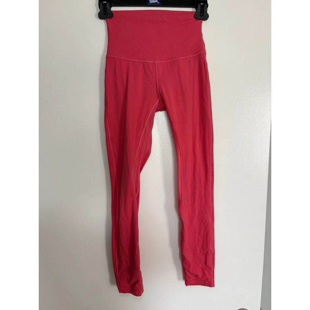 Lululemon Align High-Rise Pant 25 Size 2 Guava Pink W5CTCS Nulu Leggings - Picture 10 of 11
